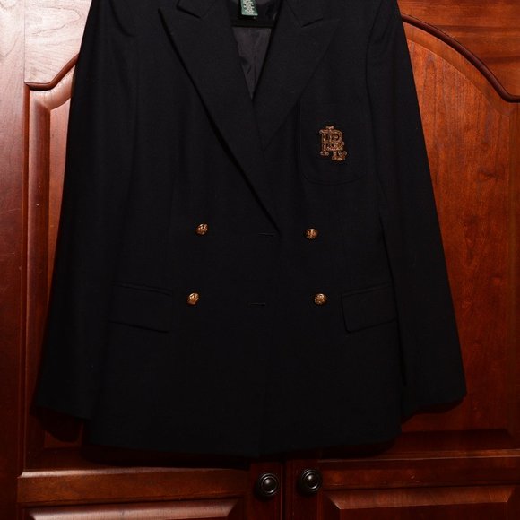** SOLD ** Ralph Lauren/Lauren Navy Boyfriend Jacket Size 6 - Picture 7 of 12